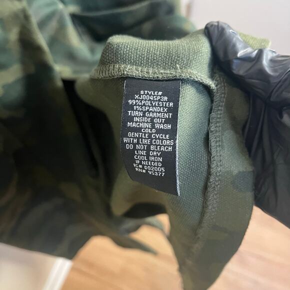 Sanctuary Olive Green Camo Long Utility Jacket Women’s Size Medium - Picture 7 of 8